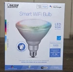 Feit Electric Par38 E26 Led Smart Bulb Color Changing 90 Watt Equivalence. Fixed Price $10.00.