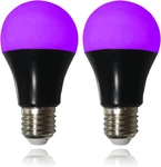 Uv Led Black Light Bulbs 2 Pack, A19 E26 8w Blacklight Bulb For Glow In The Dark. Fixed Price $17.92.