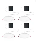 Commercial Electric Slim Baffle 6 In Color Select Led Recessed Kit (4-pack) 790. Fixed Price $36.99.