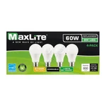 Maxlite Dimmable Led 8w Soft White Light Bulb A19 60w Replacement 2700k- 4 Pack. Fixed Price $12.49.