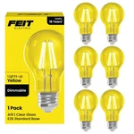 25-watt Equivalent A19 Dimmable Filament Yellow Colored Glass E26 Medium Base Le. Fixed Price $37.10.