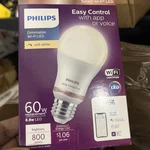 Philips Soft White A19 Led 60w Equivalent Dimmable Smart Wi-fi Wiz (lot Of 4). Fixed Price $17.63.