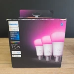 Philips Hue 590174 75w A19 Smart Led Color Changing Light Bulb Bluetooth 3 Pack. Fixed Price $69.99.