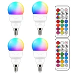 Ilc E12 Led Light Bulbs 40w Equivalent 5w, Color Changing Rgb, A15 Small Base.... Fixed Price $29.80.