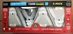 Feit Electric Conserv-energy 120w Indoor/outdoor Flood Lights 4-pack 877703 Nib. Fixed Price $24.00.