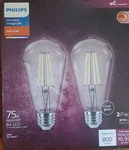 Philips Warm Glow 75w Equivalent Soft White St19 Medium Vintage Led New!!. Fixed Price $14.99.