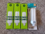 Ge Biax T/e Eco 42w 4 Pin Cfl Fluorescent Light Bulb 3-tubes - Lot Of 3 + Bonus. Fixed Price $12.62.