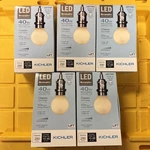 5 Kichler Soft White Light Bulbs G16.5 Medium Base 40 Watt Led Vintage. Fixed Price $25.00.