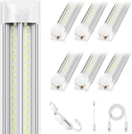 6 Pack 100w 8ft V Shape Led Shop Lights, 15000lm Bright Linkable Lighting. Fixed Price $194.99.