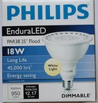 Philips Endura 18w Led Par38 White Light Flood Bulb 25 Dimmable - 1. Fixed Price $15.00.