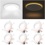 E Energetic Lighting 6 Pack Inch Led Recessed Night Light Dimmable. Fixed Price $94.81.