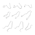 9pcs Bulb Retaining Spring Clamp,stainless Steel 3.26*1.41*0.44 Inch, Sliver. Fixed Price $9.11.