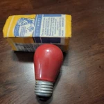 Rare Vintage Red Light Bulb Ge 10w 120v Fg 1432-x - With Original Box. Fixed Price $23.27.
