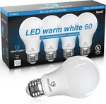Great Eagle A19 Led Light Bulbs 60 Watt 4 Count (pack Of 1), 2700k Warm White. Fixed Price $13.29.