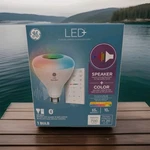 Ge Remote Included Led+ Speaker And Color Changing Indoor Floodlight Bulb New. Fixed Price $13.98.