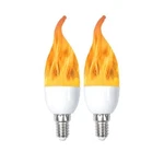 Led Flame Bulb E12 Candelabra Bulbs 3 Watt Mode Chandelier Flam. Fixed Price $16.37.