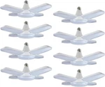 8 Pack Led Garage Lights, 60w Adjustable Trilights, 6000lm Daylight Brightness. Fixed Price $101.99.