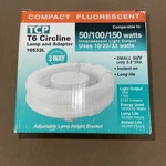 Tcp 16533l T6 Circline Lamp & Adaptor 3 Way Fluorescent 33w 120v - New. Fixed Price $29.95.