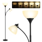 Rislg Dimmable Floor Lamp Gooseneck Standing Stepless Dimming Led Included. Fixed Price $112.96.