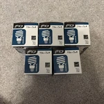 (5) Tcp (28918u) Spring Lamp 18w=75w 1200 Lumen Compact Fluorescent Light Bulb. Fixed Price $19.99.
