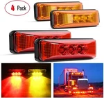 4pcs 3.9" Led Trailer Light Amber & Red Truck Front Rear Side Marker Lights. Fixed Price $19.99.
