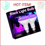 Onforu 2 Pack 120w Equiv Led Black Light Bulb, Br30 E26 Blacklight Bulbs For Glo. Fixed Price $31.13.