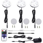 Aiboo Dimmable Led Under Cabinet Puck Lights 3 Lamps Kit With Rf Remote Contr.... Fixed Price $28.92.