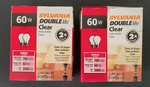 4 Sylvania Double Life 60w Soft White A19 Bulbs. Fixed Price $37.75.