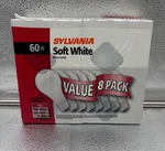 Sylvania Replacement 60w Soft White A19 Bulb 8 Pack Sealed Nos Vintage Collector. Fixed Price $47.99.