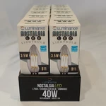 12 Bulbs Luminance B11 Nostalgia Led Bulb 3.5 Watts E12 Base Clear Chandelier. Fixed Price $29.99.