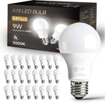 Dalattin 24 Pack Led Bulbs Daylight White Counts, 5000k. Fixed Price $37.04.