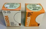 Set Of 2 New In Box - Satco A3647 130v Medium Base 25-watt G25 Clear Light Bulbs. Fixed Price $13.50.