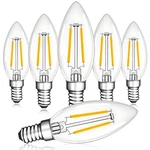 Grensk Dimmable E12 Led Bulbs, 25watt Candelabra Light 6 Piece, 2w-clear. Fixed Price $25.43.