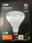 Feit Led 65w Equivalent 850l Dimmable 2700k Soft White Bulb Br40dm/927ca Var. Fixed Price $11.98.
