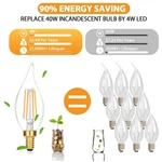 Eco-friendly Dimmable Chandelier Light Bulbs, 12-pack. Fixed Price $43.99.