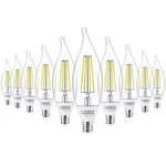 10 Pack Dusk To Dawn Candelabra Light Bulbs Outdoor Ca11 Led, 3000k Warm White. Fixed Price $58.63.