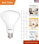Sunco 24 Pack Br30 Led Bulbs, Indoor Flood Lights 11w Equivalent 65w 2700k So.... Fixed Price $124.98.