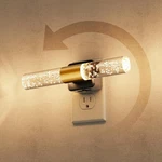 L Lohas Led Rotating Night Light, Lights Plug Into Wall, Black Base. Fixed Price $34.70.