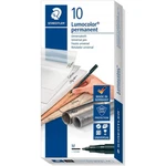Staedtler Lumocolor Universal Permanent Medium Marker - Black Pack Of 10. Fixed Price $26.95.