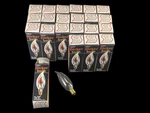 X22 Satco C9 S3656 3w 120v Flame Tip 32mm E12 Candelabra Base Flicker Bulb. Fixed Price $89.99.