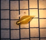 New Spun Satin Light Gold Amber Bulb 40c15 Flame C15 Glowescent E27 Shipsfor 7 *. Fixed Price $11.98.