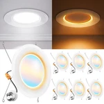 Sunco 6 Pack Inch Led Retrofit Night Light Recessed Downlight, 1000 Lumens,.... Fixed Price $66.20.