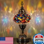 Demmex Battery-operated Turkish Moroccan Mosaic Table Lamp 12 H, 5 W, Portable. Fixed Price $92.89.