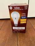 Ge Relax Led A21 3 Way Light Bulb, 5, 15 Or 23 Watts, Soft White Hd. Fixed Price $14.95.