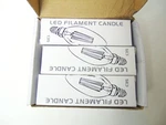 Opalray C35 Led Filiment Bulb 4w 2700k E12 Dimmable Frosted Glass Torpedo Top. Fixed Price $24.75.