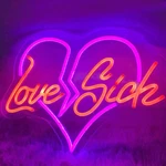 -love Sick Led Neon Sign Custom Heartbreak Broken Heart Light For Home Bedr. Fixed Price $93.87.