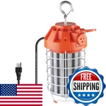 Dephen 130w Led Temporary Work Light - 18200 Lumen Rugged Steel Safety Guard. Fixed Price $170.33.