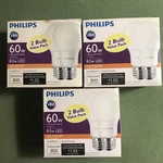 6-philips 60w Equivalent Soft White A19 Medium Led Light Bulbs Non Dimmable. Fixed Price $24.99.