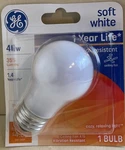 Ge 40-watt Soft White Light Bulb Standard Base 355 Lumens A15 Lamps Ceiling Fan. Fixed Price $4.55.