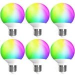 Ilc App-controlled G25 Globe Led Bulbs, Bluetooth, 1600m Color, Dimmable, E26. Fixed Price $77.66.